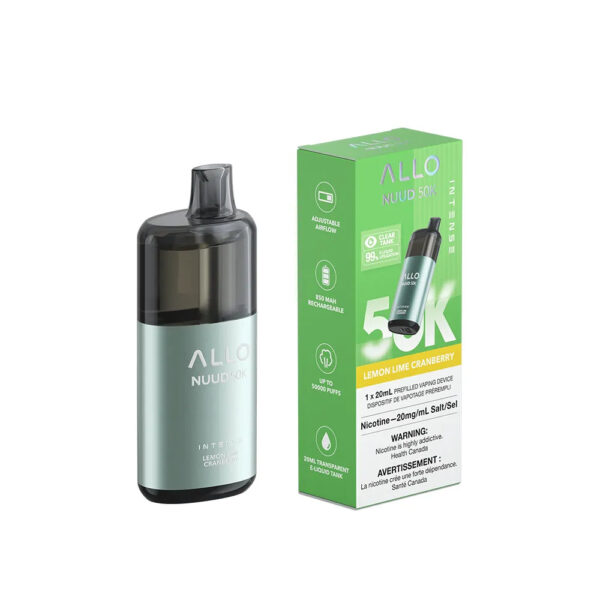 Lemon Lime Cranberry Allo Intense Nuud - Disposable 50K